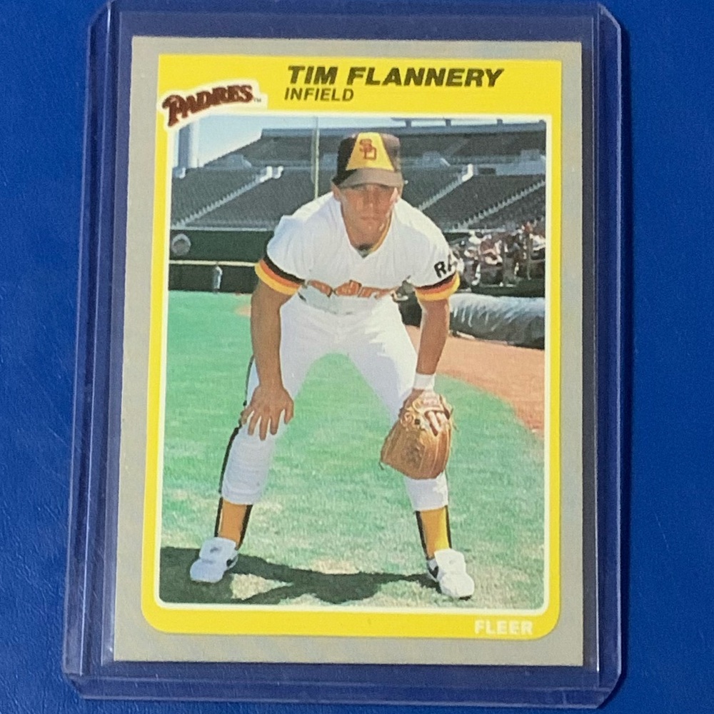 Tim Flannery #31 1985 Fleer Baseball Trading Card